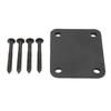 Electric Guitar Neck Plate Square Metal Back Mounting 4 Holes with Screws Bass Parts