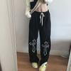 Baggy Wide Leg Pants Damen Harajuku Grunge Hose Mode Kleidung