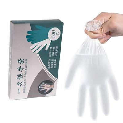 100Pcs Acid Work Safety Disposable Gloves Transparent Latex Free Gloves Portable Cleaning Gloves