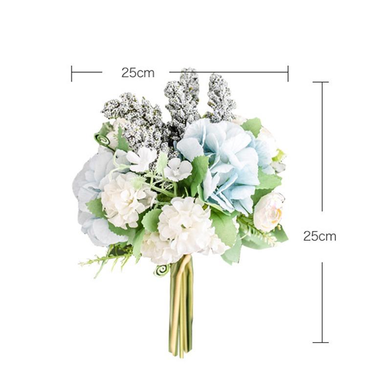 13 Heads Silk Rose Artificial Flowers Fake Bouquet Wedding Home Party Decor