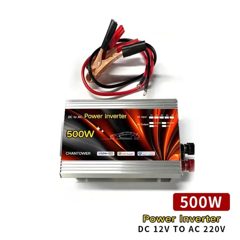 

Inverter 12v 220v Solar Inverter 500W 1000W 1500W 2000W Portable Voltage Transformer Auto Charger Converter Car Power Inverter 500W