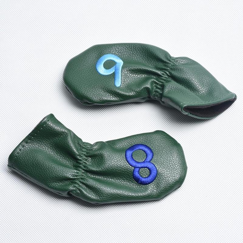Waterproof Golf Putter Covers, Golf Iron Head Covers PU Leathers Golf Club Covers Iron Headcovers, Golf Club Head Covers