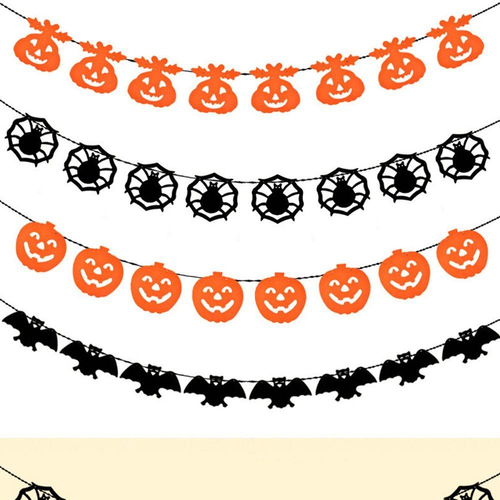 Hanging Happy Halloween Banner Party Decor Pull Flag  Halloween Party Decoration