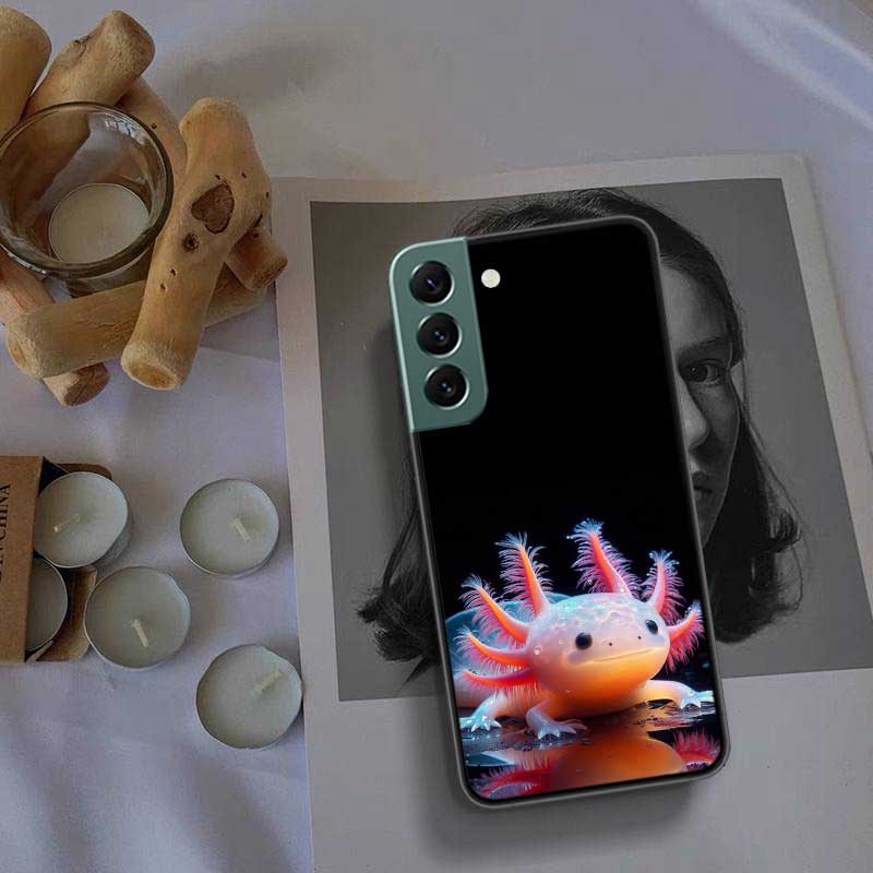 Smiling Salamander Phone Case For Samsung Galaxy S22 S25 Ultra S21 S10 Plus S26 Edge S20 S23 S24 FE Cover Silicone Soft TPU