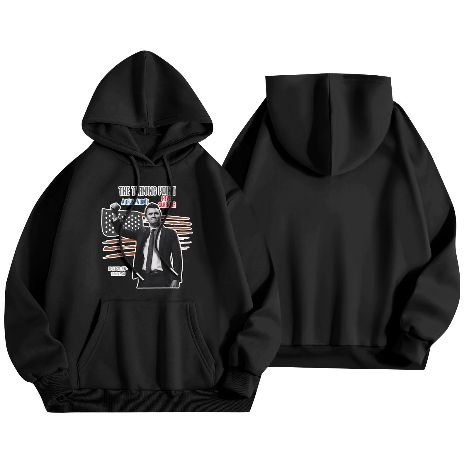 

Unisex Fashion Lightweight Long Sleeve Pullover With Pockets Print Hoodie L