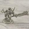 Solid White Copper Tribal Warrior Figurine Retro War Model Desktop Decor Gift for Men