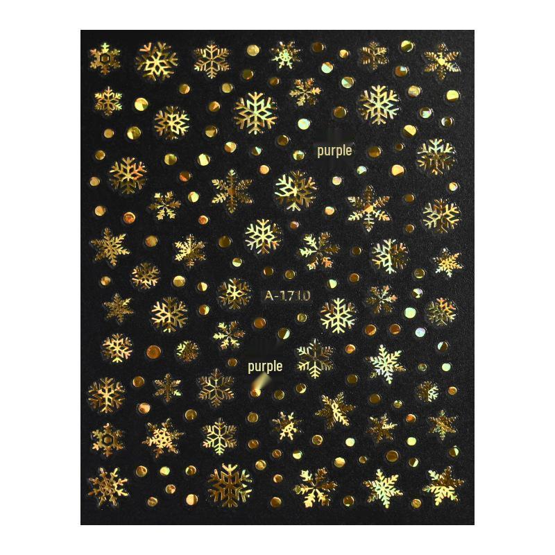 Autocolante de Crăciun 3D Laser Argint Ren & Fulg de Nea