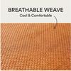 Double-Sided Natural Rattan Ice Silk Cooling Mat, Foldable Fitted/Flat Sheet, 2025 New Summer Air-Conditioned Mat for Home & Dorm