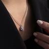 Geometric Zinc Zinc Alloy Pearl Necklace Korean Style Pendant Irregular Shell Jewelry Women Clavicle Necklace