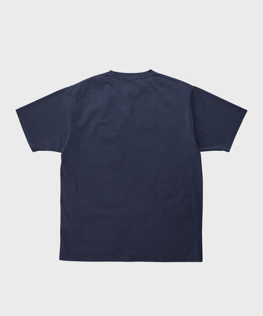 Geulamichi Gym Knit Pocket Short Sleeve T-Shirt Pigment Blue