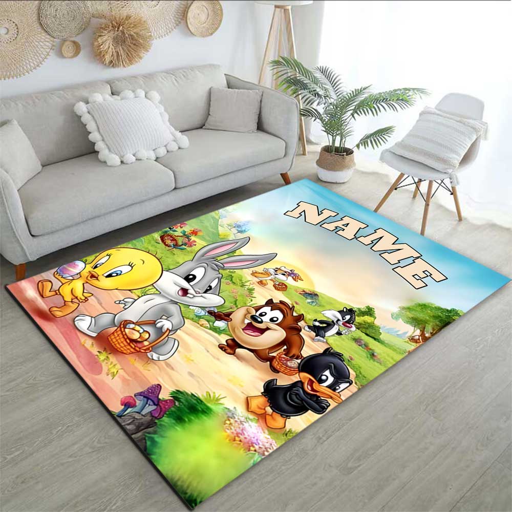 Warner Bros. Funktioniert (46) Personalisieren Sie Ihren Namens-Teppich, Ihr Bürostuhl-Kissen, Ihr Geschenk für Schlafzimmer und Wohnzimmer zu Hause.