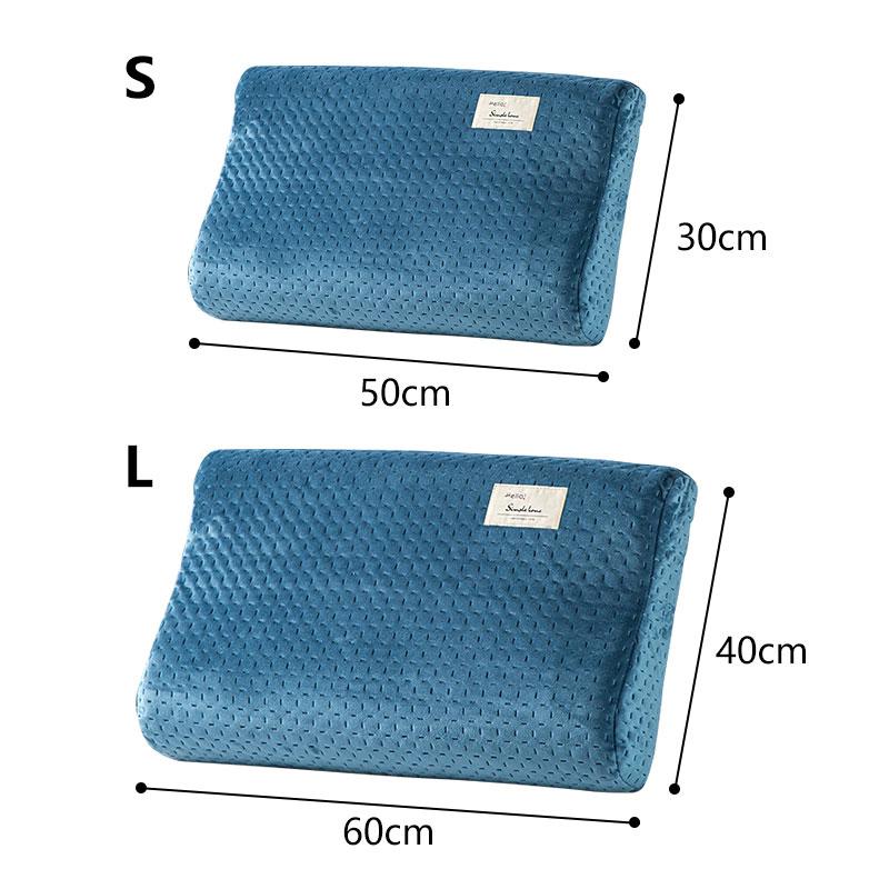 Quilted Latex Pillowcase Winter Warm Sleeping Pillow Cover for Memory Poam Latex Pillow Protector Adult Kids Pillow Case