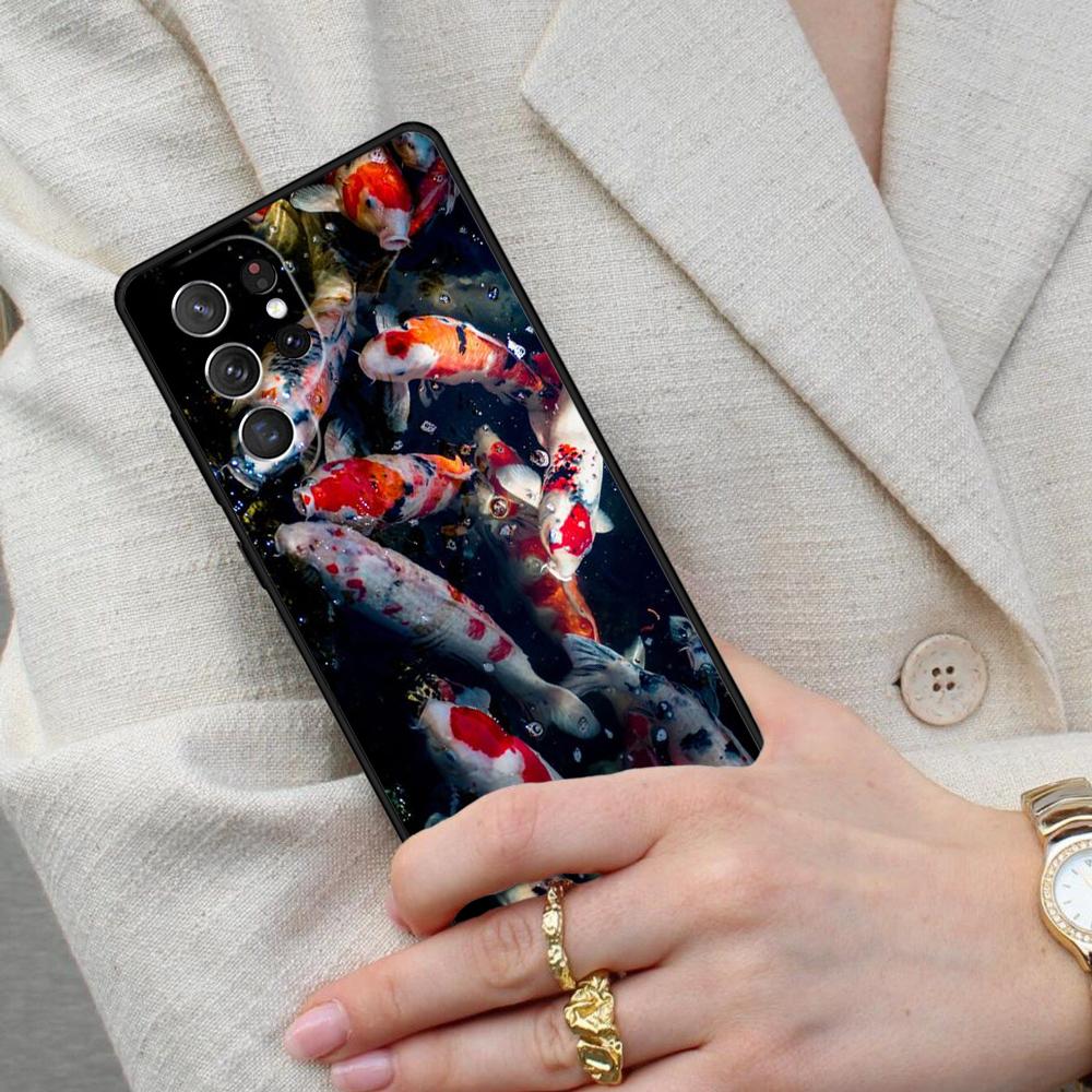 KOI CARP FISH Cell Phone Case for Samsung Galaxy S26 Ultra S25 S24 S23 S22 S21 S20 Note10 Cover