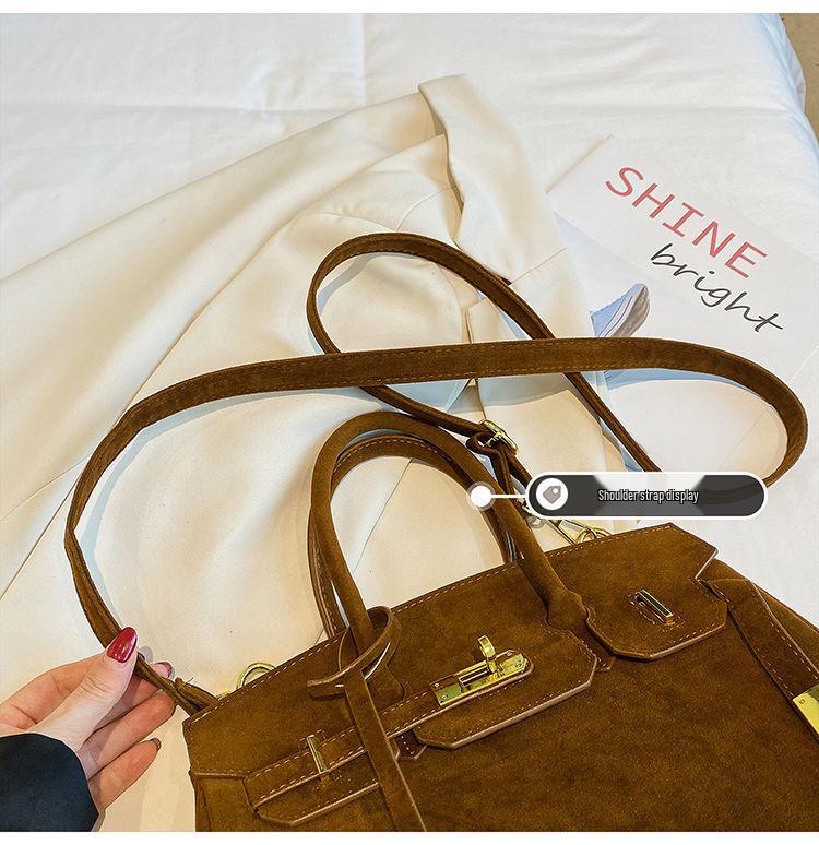 Geantă Crossbody Retro de Înaltă Calitate pentru Femei, cu Capacitate Mare - Geantă de Mână Casual la Modă pentru Toamna/Iarna 2024