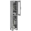 VidaXL Highboard Concrete Grey 34.5x34x180 Cm Engineered Wood 3199389