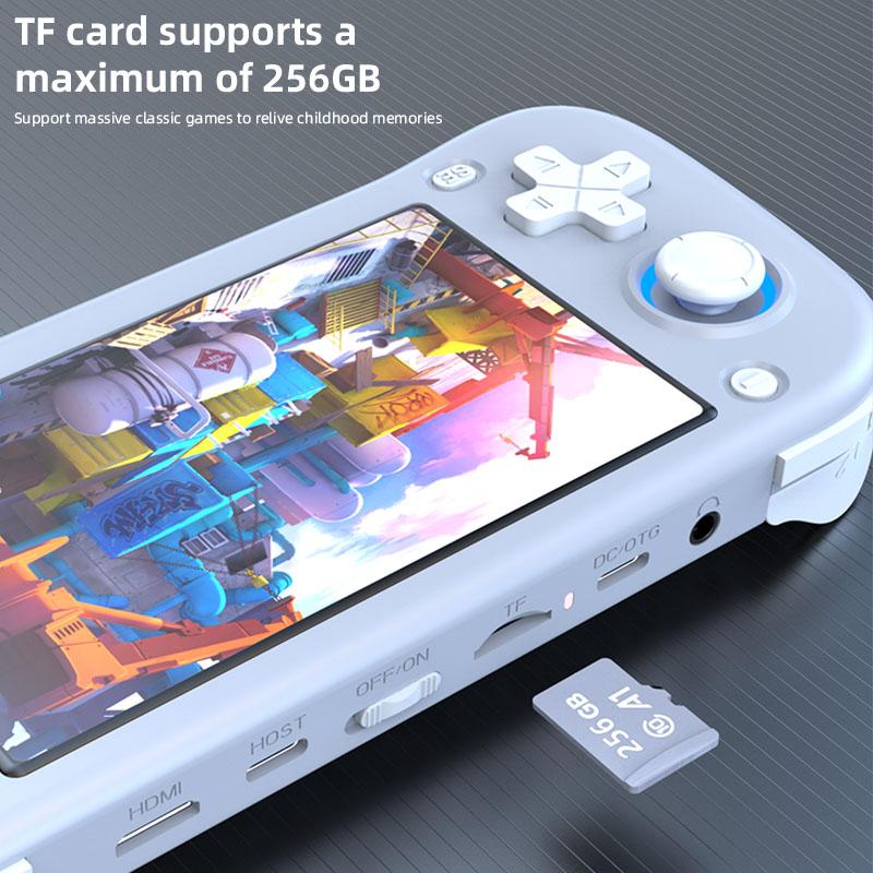 XF43 Retro Handheld-Spielekonsole Linux-System 4,3 Zoll IPS-Bildschirm Tragbarer Taschen-Videoplayer 64 GB 128 GB Spiele
