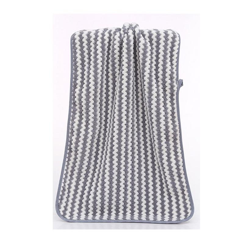 35x75cm Coral Velvet Polyester Brokátový ručník Měkký savý Pohodlný dárek Bytový textil Koupelnové potřeby