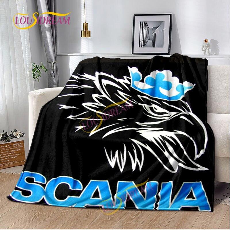Pătură de aruncat Camion Scania Cearșaf de casă Husă de canapea Living Birou Pătură moale Casual Lavabilă Pătură termică