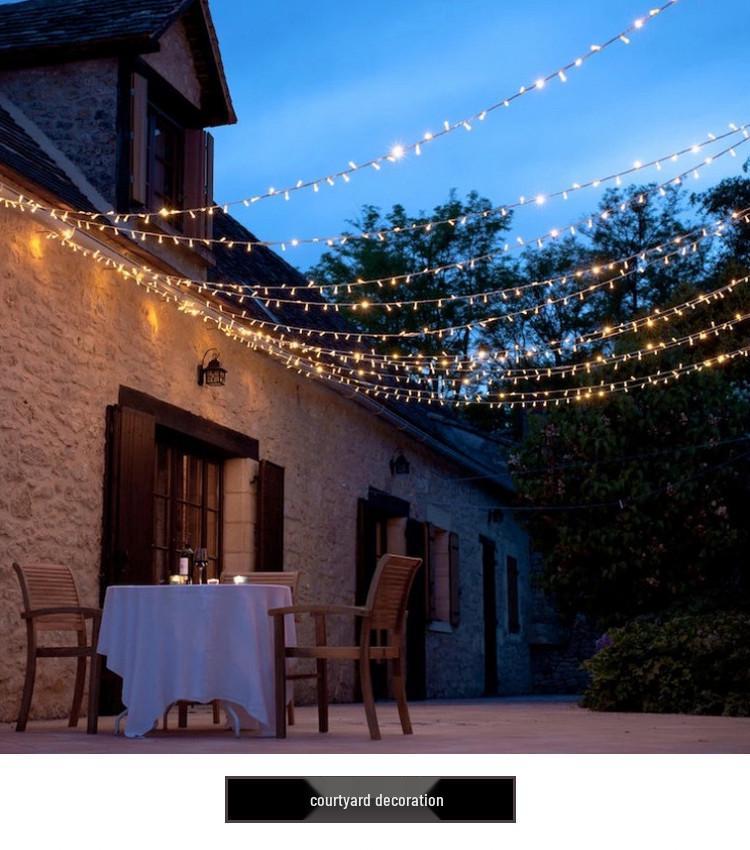 LED String Lights - Low Voltage Dark Green Wire, Christmas Tree Lights, Multicolor Starry Sky, US/EU/UK Specs