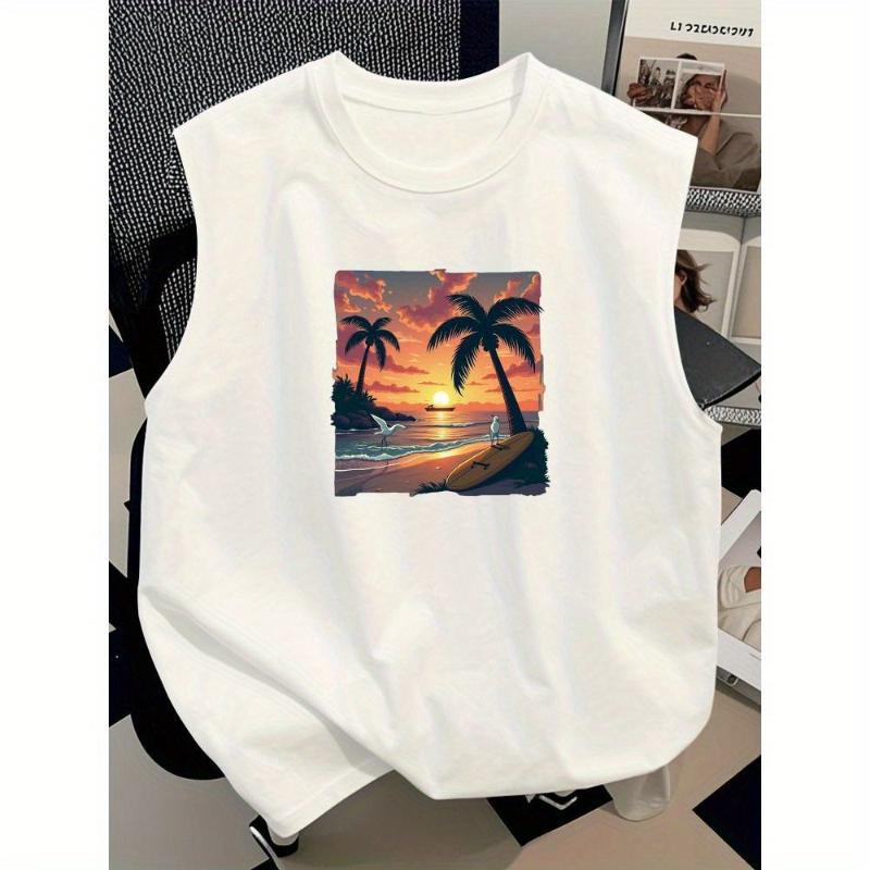 Indoor Relaxation, Warm & Elastic, Men's Thermal Tank