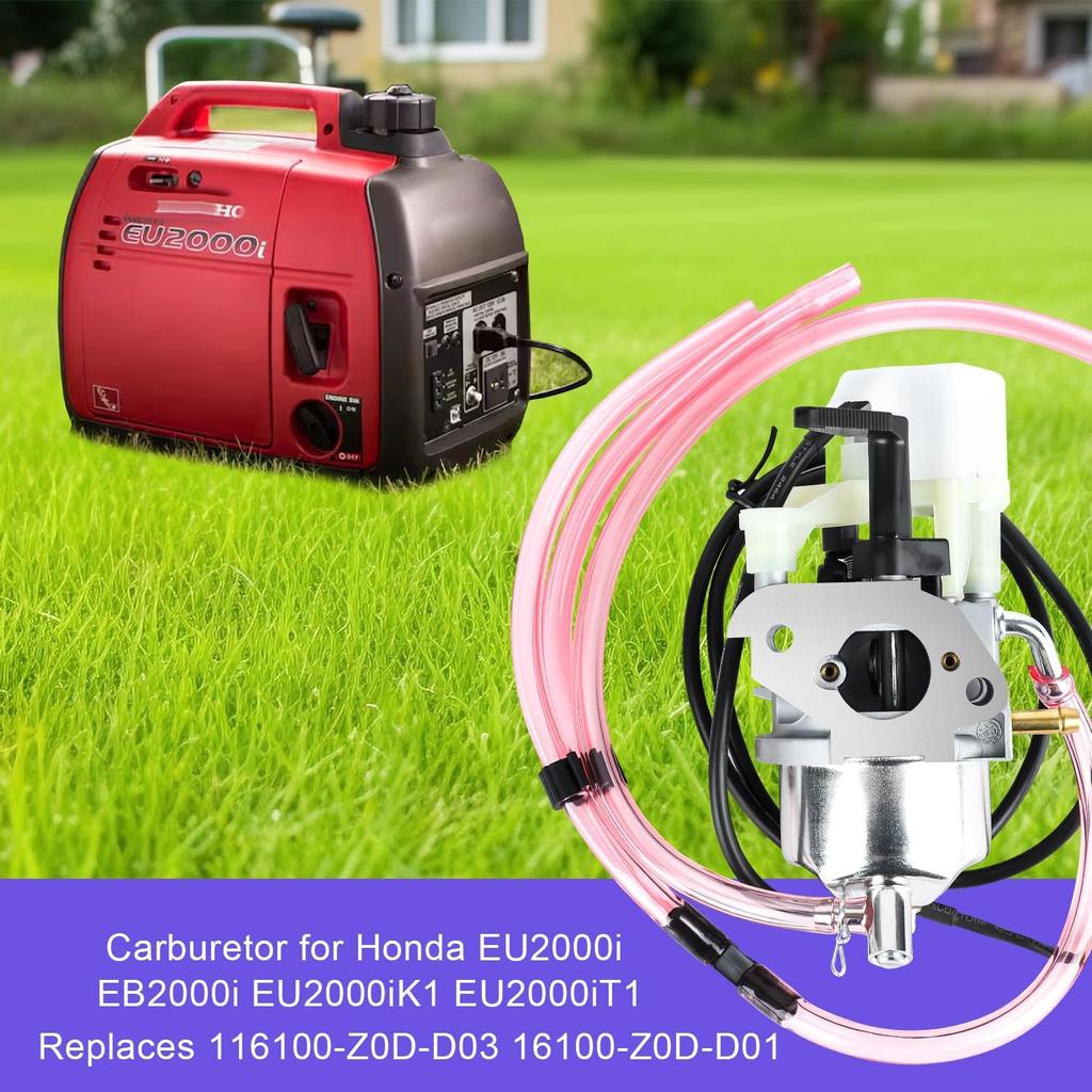 EU2000I Carburetor For Honda EB2000I EU2000I EB2000I EU2000I EB2000IT1 EU2000IK1 EU2000IK1 16100-Z0D-D03 16100-Z0D-D01 Carb With Air Filter Spark