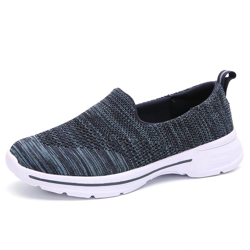 New women's shoes mesh walking shoes breathable sports casual shoes light lazy shoes light mouth shoes large size
