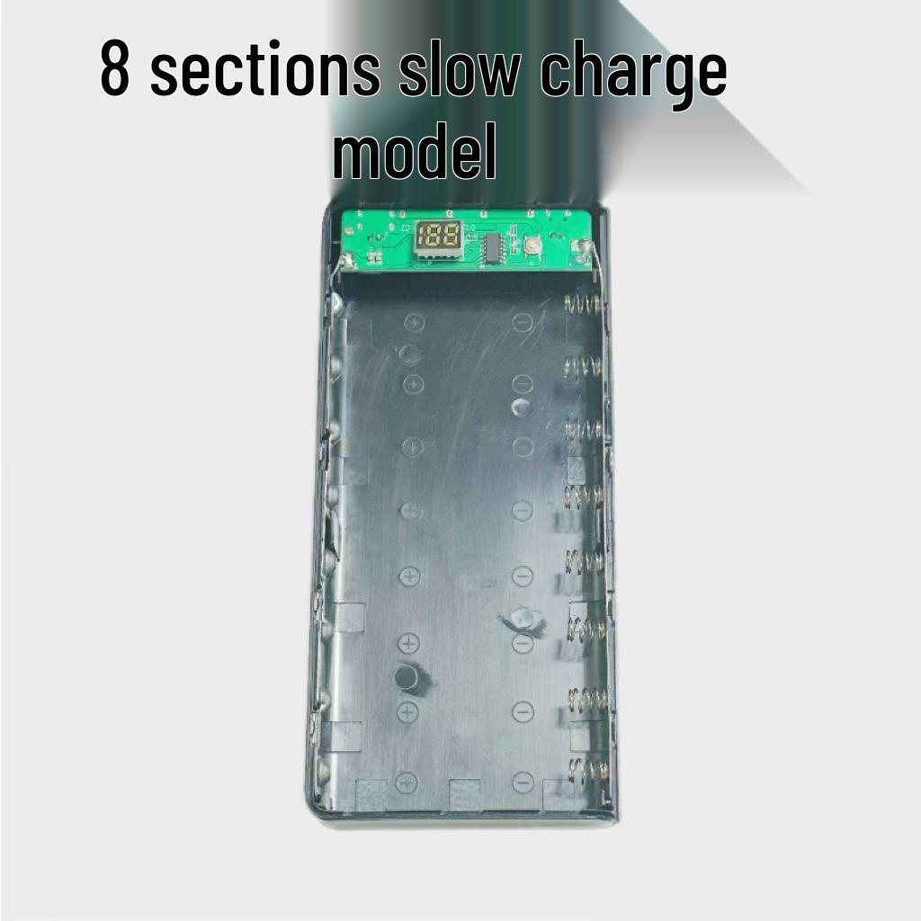 Solderless 8-Cell 18650 Power Bank Shell DIY Kit - Quick Charge Version