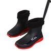 New Thick-soled Velvet Warm Fishing Special Rain Boots Rubber Shoes Waterproof and Non-slip Water Shoes Men's Rain Shoes Short Tube Thickened