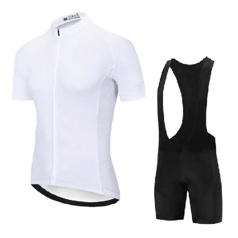 Pure White Cycling Clothes, Mountain Self-Cycling Cycling Clothes, Spinning Clothes, Breathable Short-Sleeved Cycling Clothes.