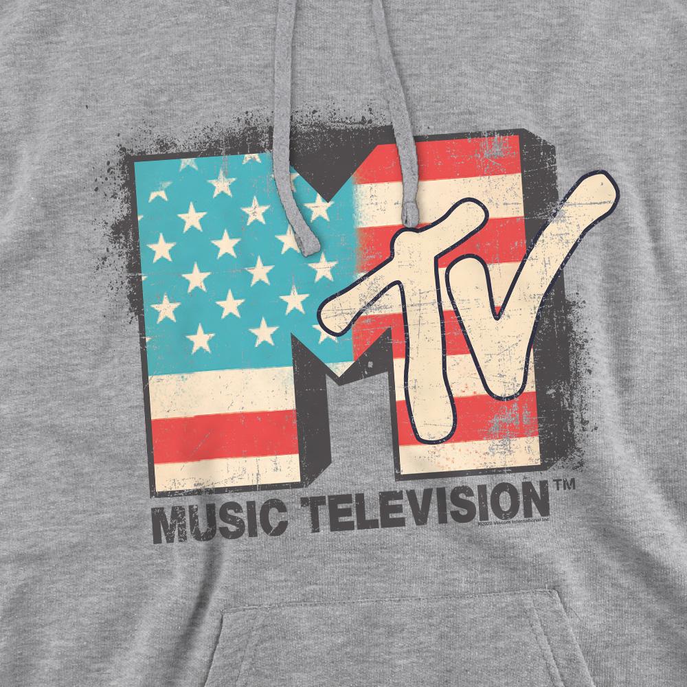 MTV Mens American Logo Hoodie