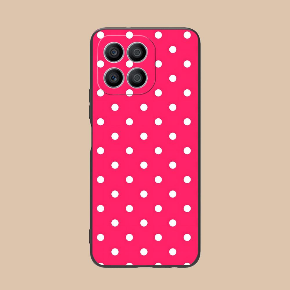 Pink Point Heart Mobile Phone Case for Honor 90 80 70 60 50 30 20 10 9 8 7 Pro S SE Lite 5G Colorful Printing Cover Pretty Cover