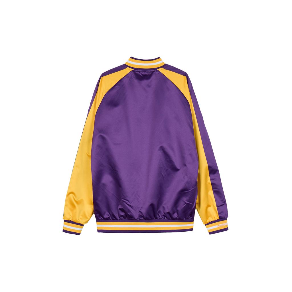 Mitchell Ness Unisex Mor Altın Beyzbol Ceketi STJKSC19007-LALPURP