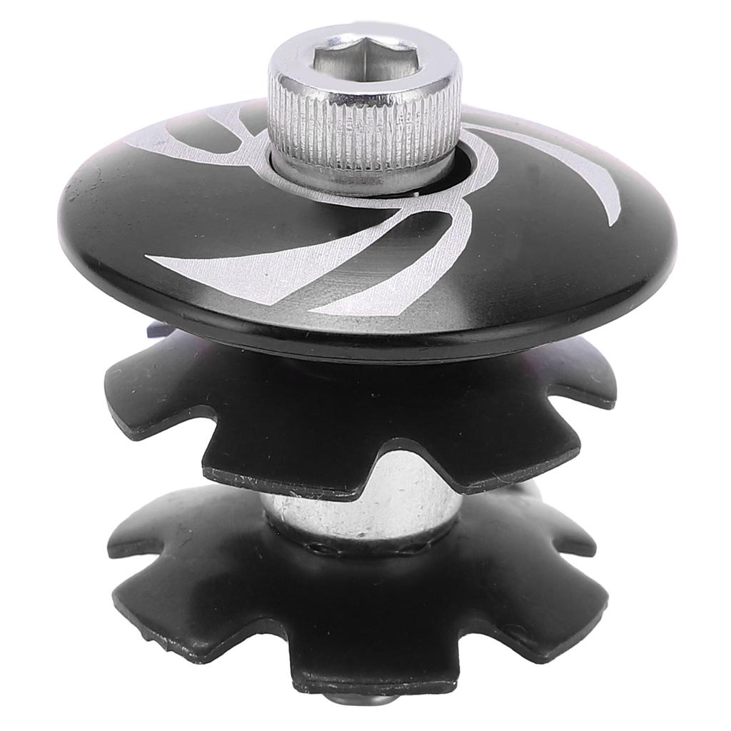 Bike Headset Top Cap Aluminum Alloy Star Nut Stem Cap Stem Fork MTB Road Bicycle AccessoryBlack
