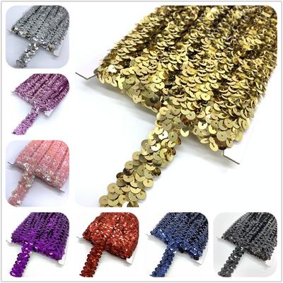 2 yardy 20 mm Elastická flitrová stuha Krajka Flitrová šicí látka Na šaty Oblečení Pokrývku hlavy Svatební DIY Doplňky