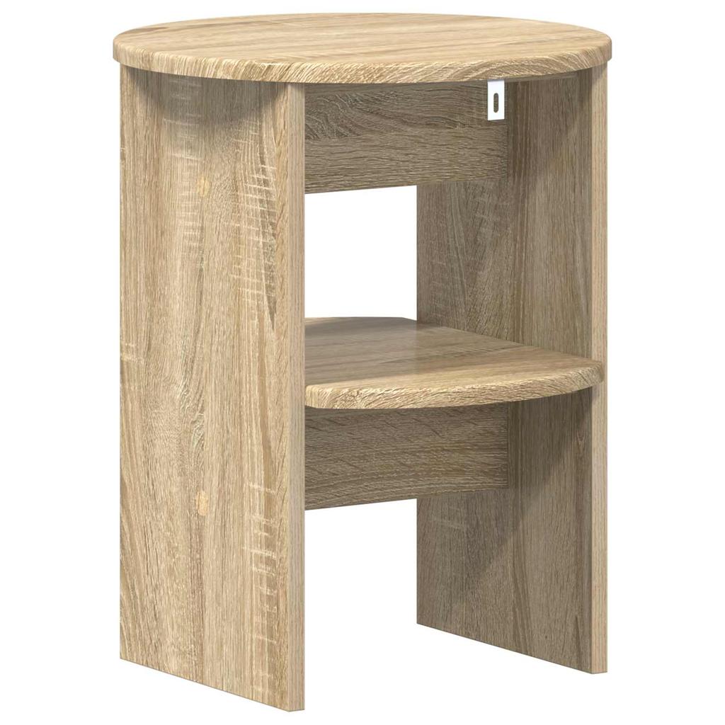 Side Cabinet In Sonoma Oak Finish Ø40 X 50 Cm Engineered Wood