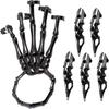 Skeleton Hand Bracelet, Skeleton Punk Hand Bracelet, Easter Skeleton Hands Black, Skeleton Ring Hand, Full Finger Rings, Wristband Hand Chain