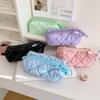 Große tragbare Schminktasche & Federmäppchen mit Reißverschluss für Mädchen - Einfaches Design in reiner Farbe