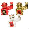Figurine Craft ,Big Waving ,Feng Shui Resin Animal Sculpture for CNY Counter ,Sre Deskp Wealth