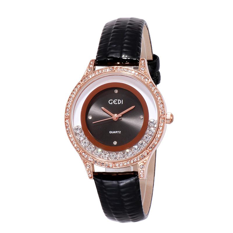 Orologio da Donna Lusso Doppio Diamante Quadrante Semplice Cinturino Studente Casual Classico Versatile