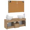 Bathroom Cabinet Set 4 pcs Artisan Oak Wood Based Material