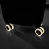8Pcs Silent Sound Luminous Luggage Caster Shoes Anti-abrasion Silicone Suitcase Wheels Protective Cover Trolley Box Caster Cover