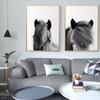 Minimalist Wall Art Canvas Icelandic Horse Posters Black White Prints Farmhouse Rustic Painting Modern Pictures for Living Room