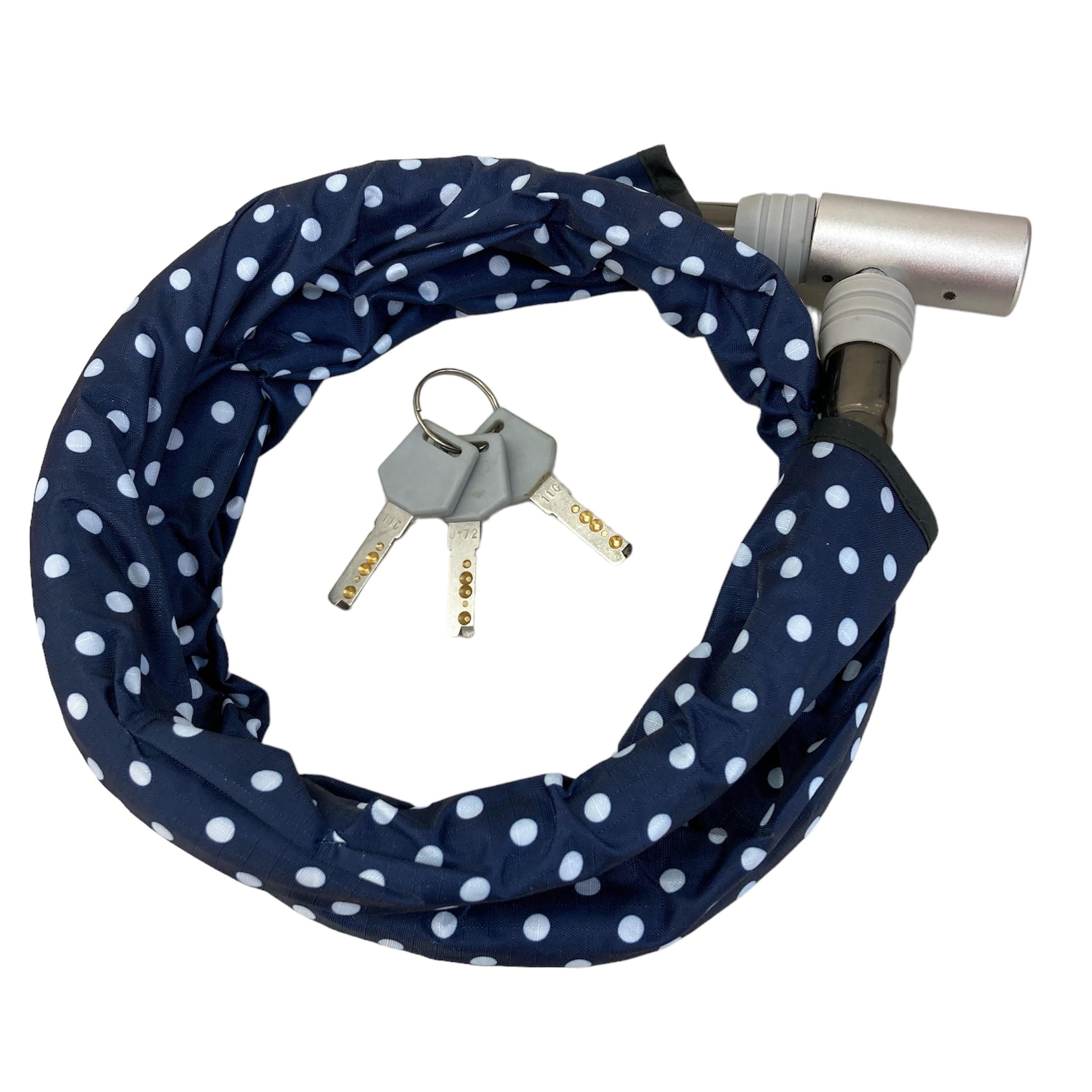 

BRIOSO Cable Aluminum Joint Blue Bicycle Cycling Lock, Lock, Dot,