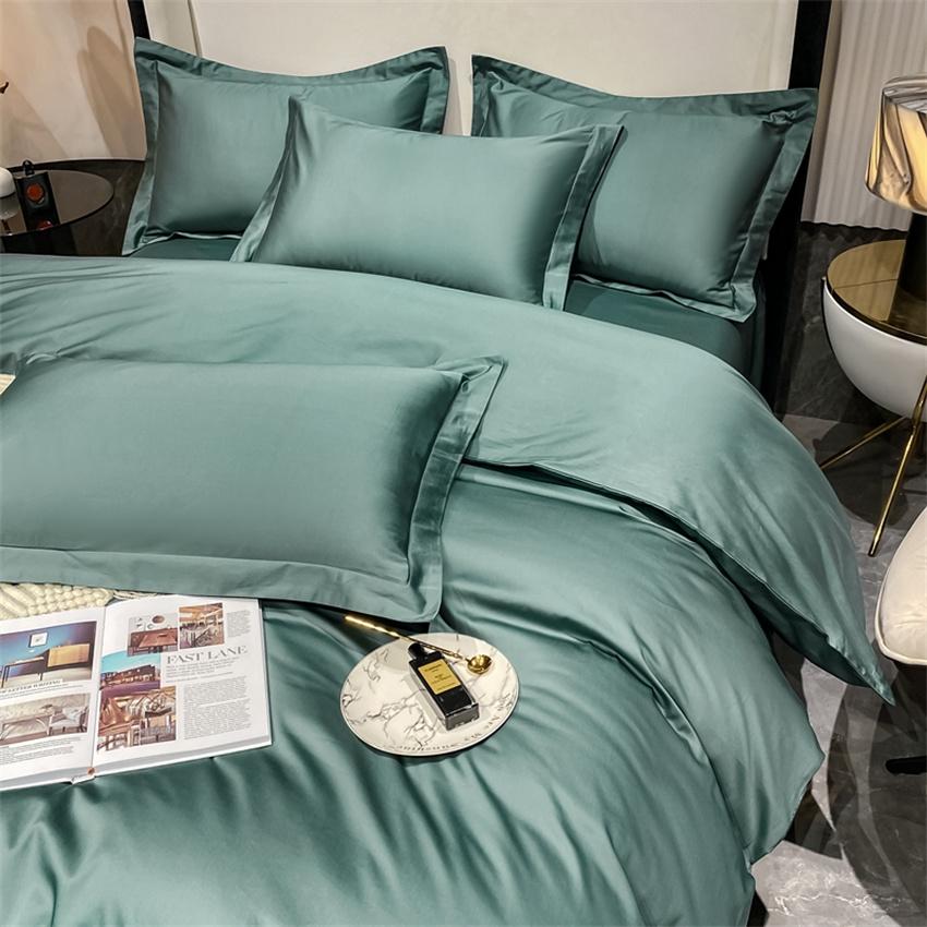 Luxury Bedding Set 100% Egyptian Cotton Duvet Cover Pillowcase Ru Europe Double Queen King Size Bed Linen Soft Bed Sheet Sets