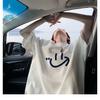 Men'S Trendy Letter Round Neck Printed Short Sleeved T-Shirt For Summer Ins Loose Casual Top