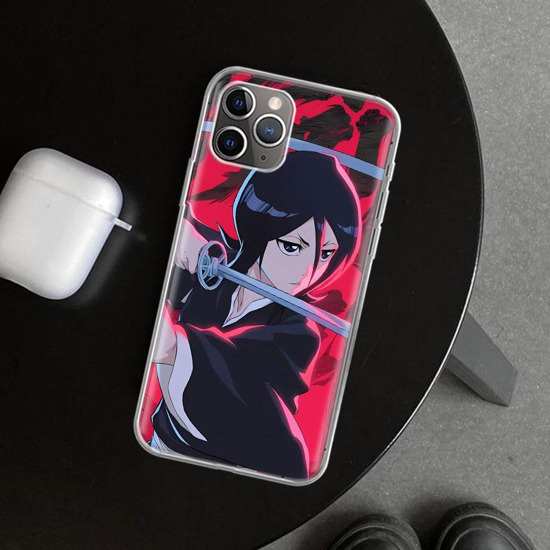 Bleach Kuchiki Rukia Phone Case Cover for iPhone 11 12 13 Mini 14 15 Plus 16 Pro Max 17 Air 7 8 + SE Art Customized Fundas 11 12