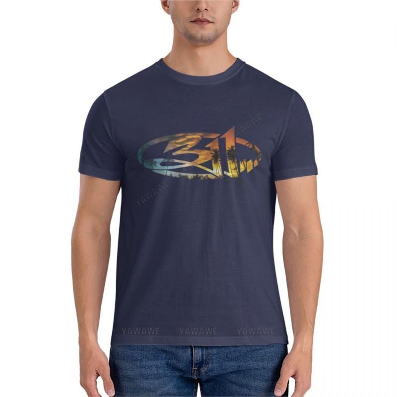 summer men t-shirt black man tshirt 311 / Beach / SunsetEssential T-Shirt plus size t shirts funny t shirts 4XL
