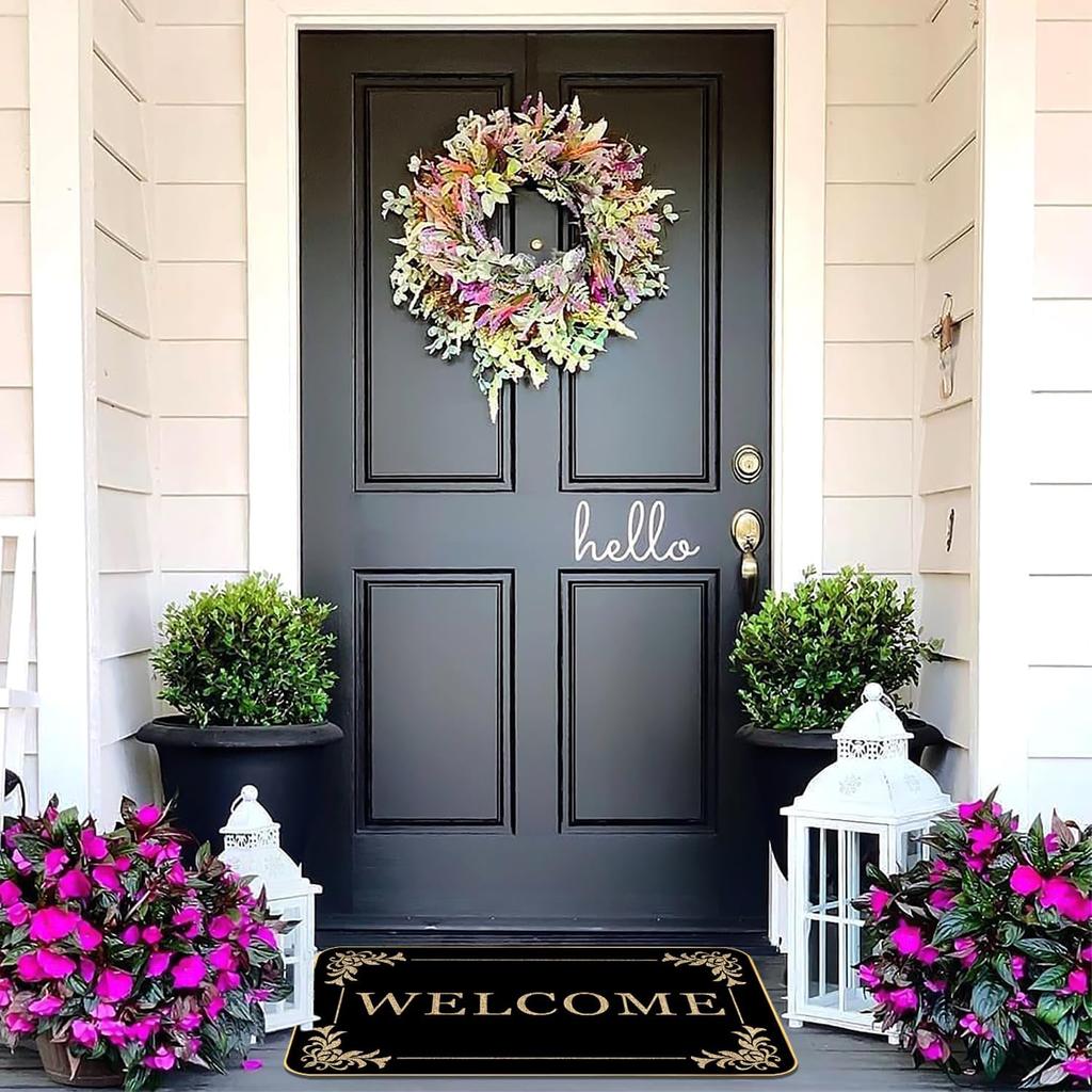 Creative Welcome Doormat Please Remove Shoes Before Entering Indoor/Outdoor Non-Slip Rug Home Decor