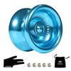 Yomega Maverick Professional Aluminum Metal Yoyo for Kids and Beginners with C Size Ball Bearing for Advanced Yo Yo Tricks and Responsive Return Extra