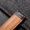 18mm 20mm 22mm Echtes Leder Uhrenarmband Schnellverschluss Uhrenarmband Armbänder Gürtel Schwarz Braun Dornschließe Schließe Ersatz